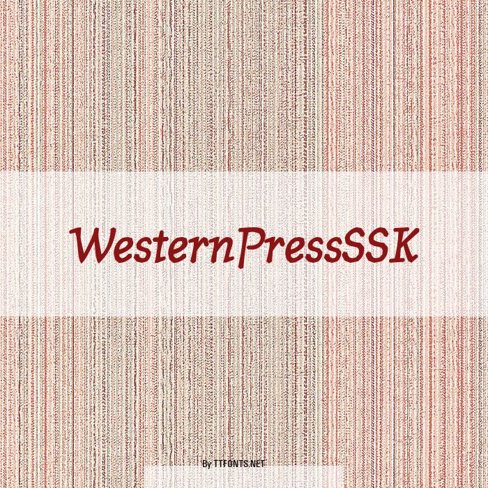 WesternPressSSK example